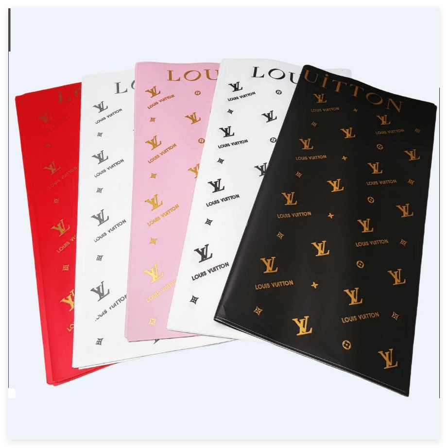 Louis Vuitton-Inspired Floral Wrapping Paper