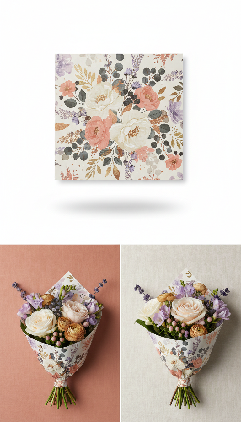 Metallic Foil Wrap Statement Roll