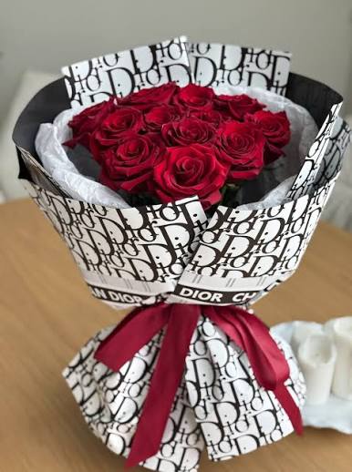 Dior-Inspired Floral Wrapping Paper
