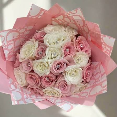 Dior-Inspired Floral Wrapping Paper