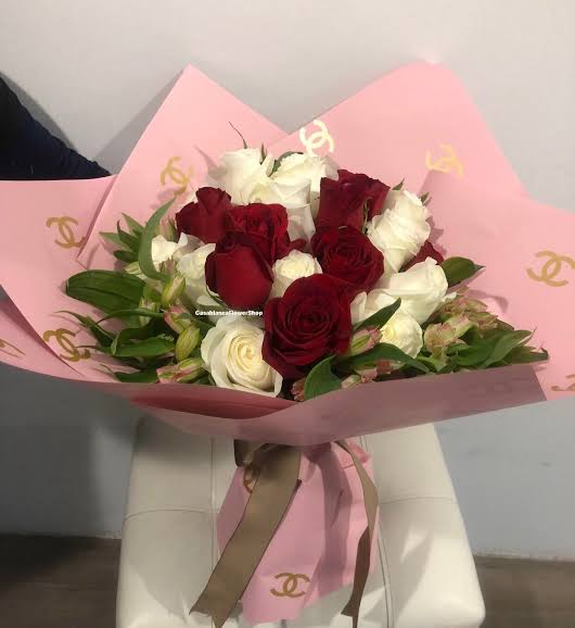 Chanel-Inspired Floral Wrapping Paper